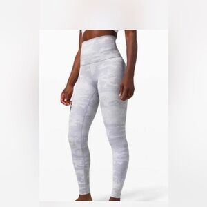 Lululemon White Camo Leggings - Women